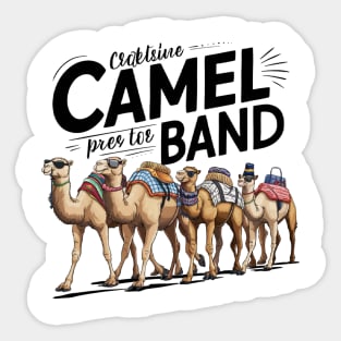 Camels ready to party Sticker